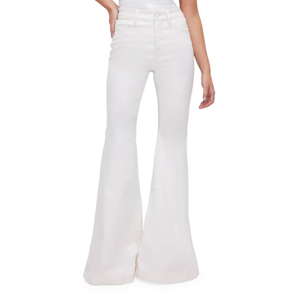 096 Good American Good Waist Super Flare Jeans High Rise (14/32, NWT)